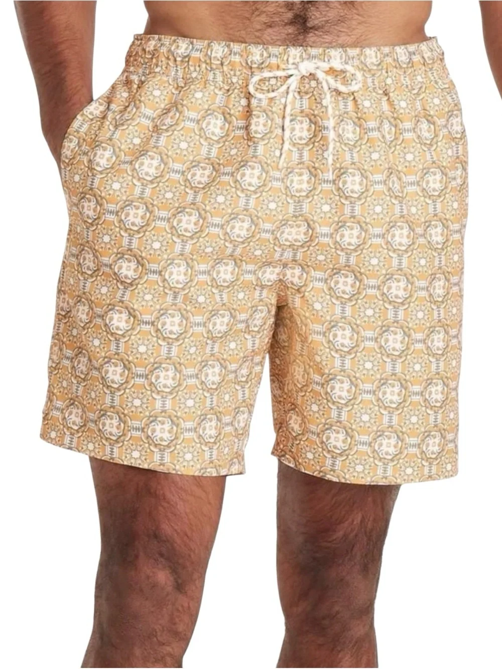 Goodfellow 7” Swim Trunks With Liner NWT Gold Medallion